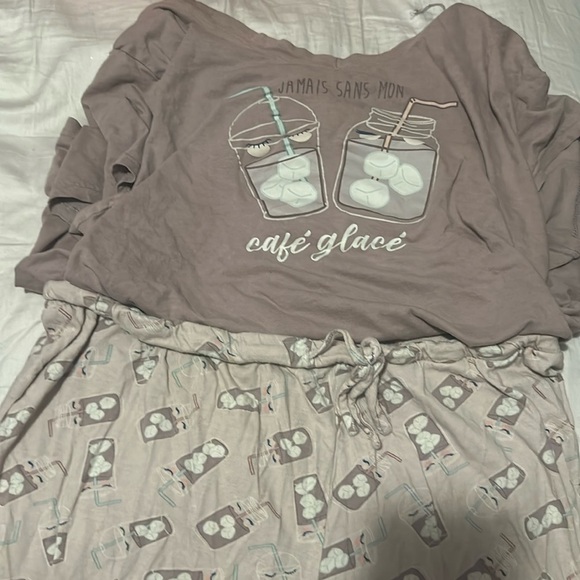 La Vie En Rose Other - La Vie En Rose Mauve Iced Coffee Pajama Set